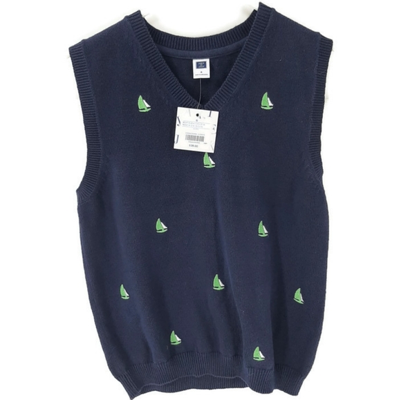 Janie and Jack Other - Janie & Jack boys sailboat sweater vest sz 6